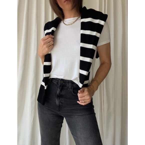 JANE STRIPED PULLOVER — In Off white - Picture 5 of 9